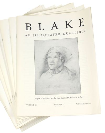 Blake an Illustrated Quarterly. Vol. 12, no. 1 through vol. 34, no. 4 (a partial set)