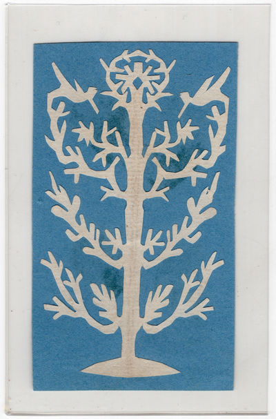 Original Cutwork/Scherenschnitte Tree with Birds in Branches