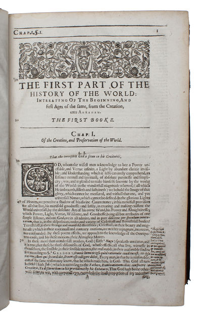 The Historie Of The World In Five Books. - ["ONE OF THE PRINCIPAL GLORIES OF SEVENTEENTH-CENTURY LITERATURE" - PMM 117] (photo 3)
