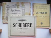 Original-Kompositionen fur klavier zu 4 handen Band I (1), with,  Original-Kompositionen fur klavier zu 4 handen Band III (3), with, The  maid of the mill for low voice by Schubert, Franz - 1955