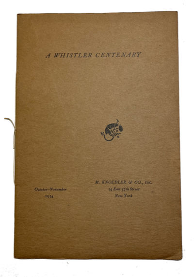 A Whistler Centenary, October 16th to November 17th, 1934