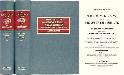 A Compendious View of the Civil Law & of the Admiralty... 2 vols