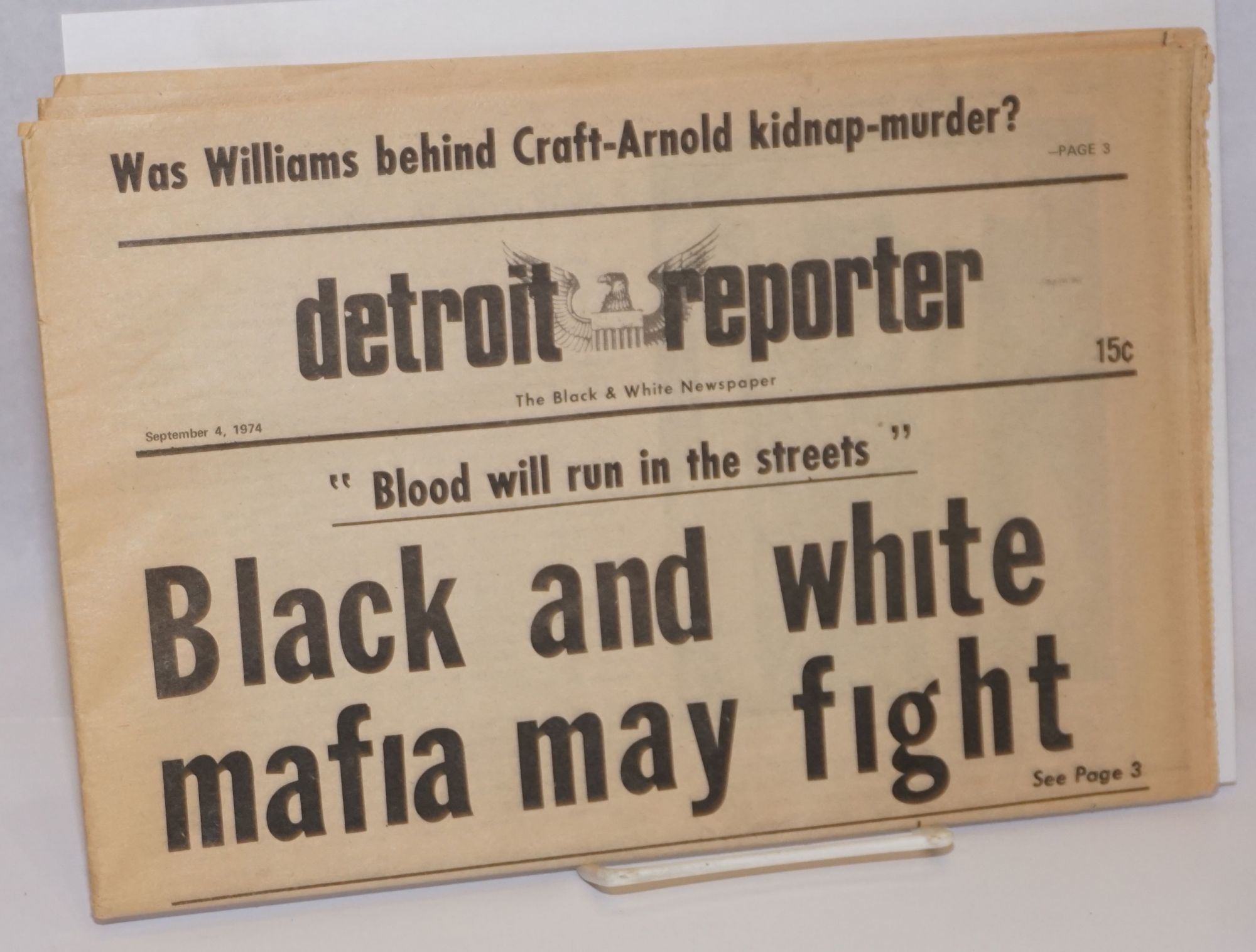 Detroit Reporter: the black and white newspaper. S