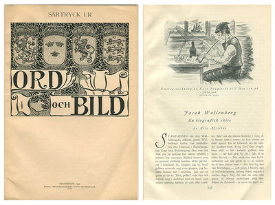 Jacob Wallenberg. En biografisk skiss. Särtryck…