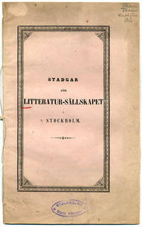 Stadgar för Litteratur-sällskapet i Stockholm.