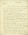 Autograph letter signed to an unidentified correspondent