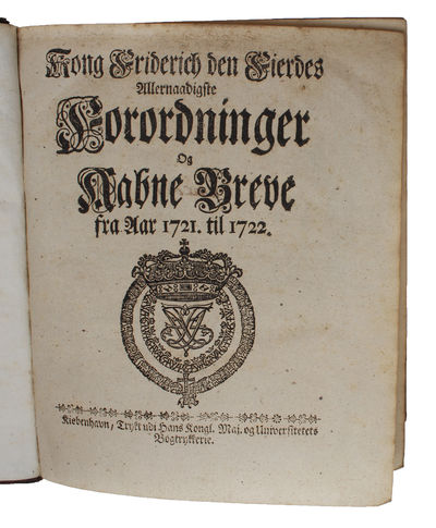 Forordninger og Aabne Breve for Aar 1699-1773. (photo 2)