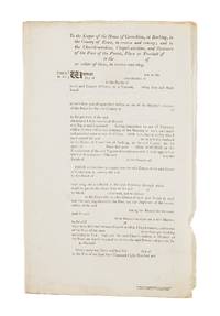 To The Keeper of the House of Correction, At Barking, In the County..