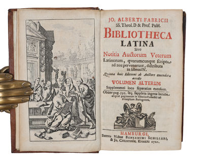 Bibliotheca Latina sive Notitia Auctorum Veterum Latinorum, qvorumcunque scripta ad nos pervenerunt, distributa in libros IV. Vol. 1 & 2 (wanting vol. 3). (photo 2)