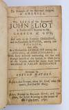 THE TRIUMPHS OF THE REFORMED RELIGION IN AMERICA. THE LIFE OF THE RENOWNED JOHN ELIOT . . . A MEMORABLE EVANGELIST AMONG THE INDIANS OF NEW ENGLAND. [with]. A BROADSIDE ADVERTISEMENT FOR BOSTON BOOKSELLER RICHARD WILKINS