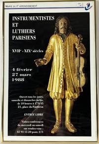 ORIGINAL "INSTRUMENTISTES ET LUTHIERS PARISIENS" EXHIBIT POSTER