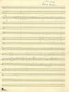 Summersong. Autograph sketchleaf in full score