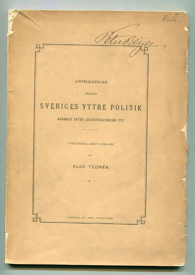 Bidrag till kännedomen om Sveriges yttre politik…