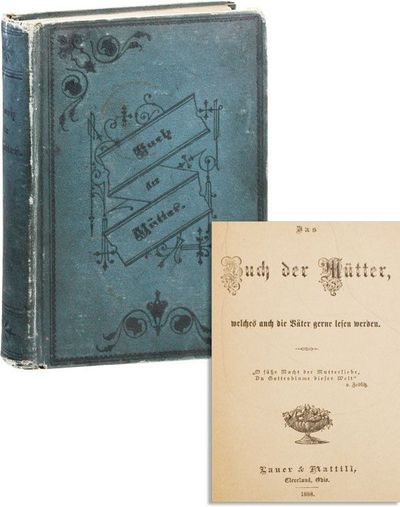 Cleveland: Lauer & Mattill, 1888. First Edition. Octavo (20.5cm.); publisher's blue-green decorative...