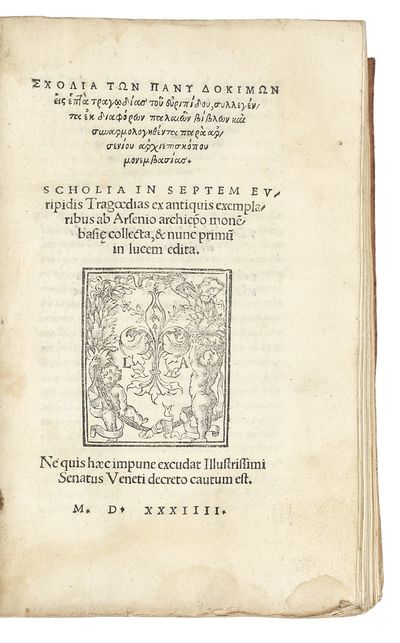 [Title in Greek and Latin] Scholia in...; (photo 3)