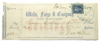 Group of three partially printed receipts, completed in manuscript, made out to the American River Water and Mining Company for advertising and printing services by the Sacramento Union