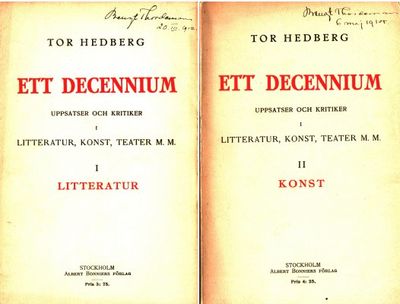 Ett decennium: Uppsatser och kritiker i…