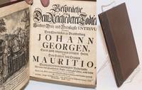 image of Bespräche in dem Reiche derer Todten Hundert drei und dreizigste entrevue zwischen dem Churfüsten zu Brandenburg Johann Georgen, einem ganz ungemeinen loblichen Herrn, und dem Prinzen von Dranien Mauritio, stadthaltern derer vereinigten Riederlande, worinnen des Churfhrstens Ruhm-würdiges Leben, nehst vielen remarquablen Discursen enthalten