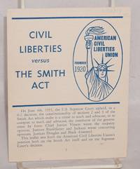 image of Civil liberties versus the Smith Act