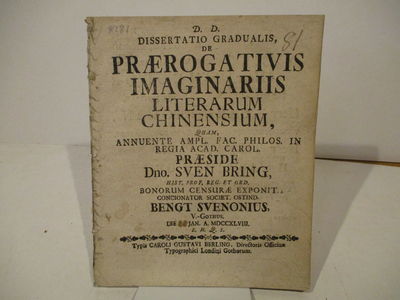 Dissertatio gradualis, de prærogativis…