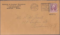 1934 Boston & Albany Railroad Envelope, Postal History