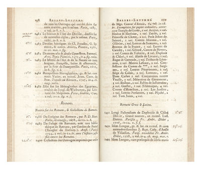Catalogue des Livres choisis et bien conditionnés du Cabinet M***