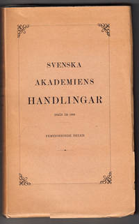 Svenska Akademiens Handlingar ifrån år 1886.…