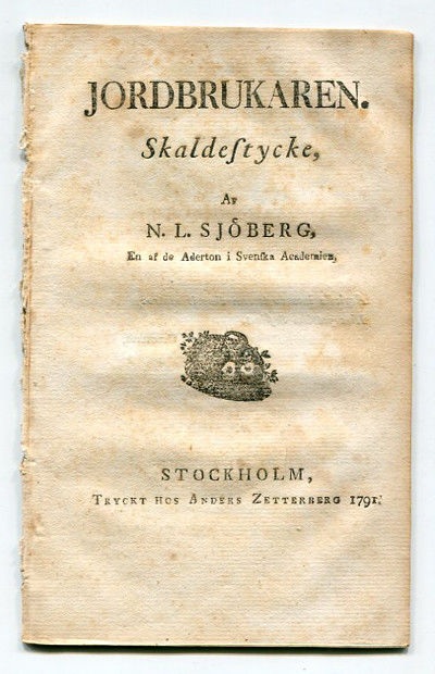 Jordbrukaren. Skaldestycke.