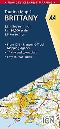 Brittany: 1 (AA Road Map France Series)