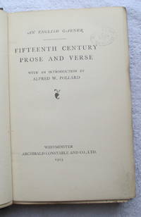 Fifteenth Century Prose and Verse