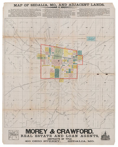 Map of Sedalia, Mo., and Adjacent Lands