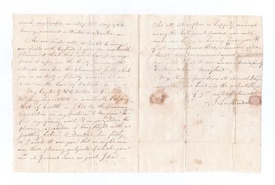 Letter from a Revolutionary War...; (photo 1)
