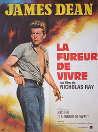 image of James Dean. Le Fureur de Vivre. (Rebel without a Cause). Poster