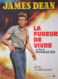 James Dean. Le Fureur de Vivre. (Rebel without a Cause). Poster.