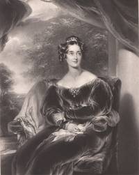 1845 Original Engraving the Countess of Wilton