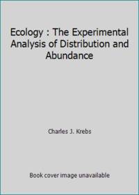 cover of Ecology : The Experimental Analysis of Distribution and Abundance