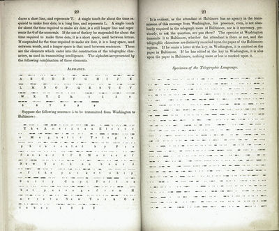 Description of the American Electro Magnetic Telegraph: now in operation between the Cities of Washington and Baltimre. Bound with: Johnson, A Brief and Simple Explanation of the Electro-magnetic Telegraph (1847) and Hubbard, The Proposed Changes in the Telegraphic System (1873)