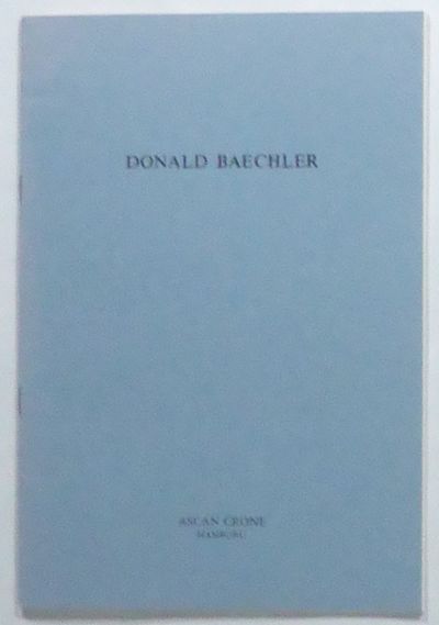 Donald Baechler. Hamburger Gemälde. 5.-28.…
