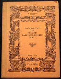 Bibliography of Italian Late Renaissance Art: 1540-1600