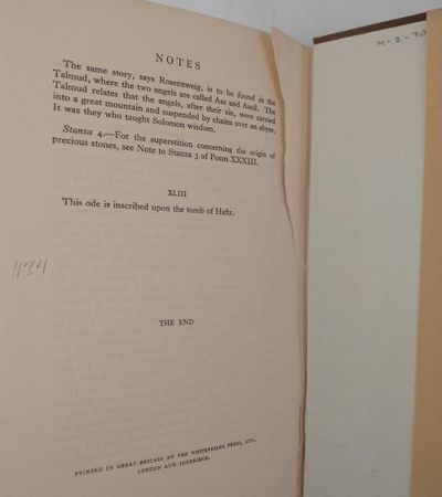 Poems from the Divan of Hafiz. Translated by Gertrude Lowthanian Bell with a Preface by E. Denison Ross. (photo 3)