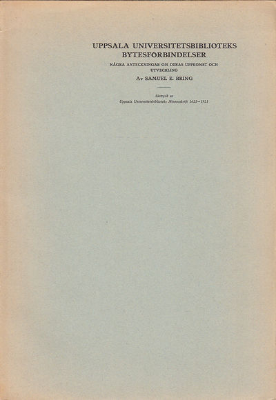 Uppsala universitetsbiblioteks bytesförbindelser.…