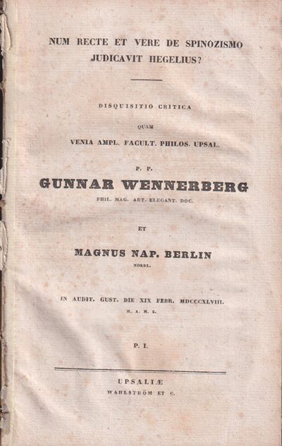 Num recte et vere de spinozismo judicavit…