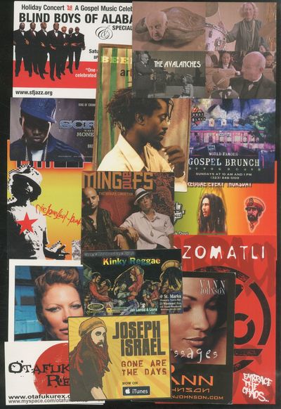 [Archive]: A small collection of early 2000s Handbills and Postcards, Mostly Promoting Hip-Hop, Rap, Reggae, and Gospel Music