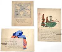 Original Artwork for Three (3) Greeting Cards by Artist Florence Tarbell