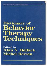Dictionary of Behavior Therapy Techniques