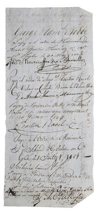 Treasury document signed remitting £250 to Messrs. George and Edward Noble
