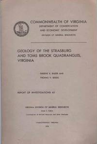cover of GEOLOGY OF THE STRASBURG AND TOMS BROOK QUADRANGLES, VIRGINIA Report of Investigations 45