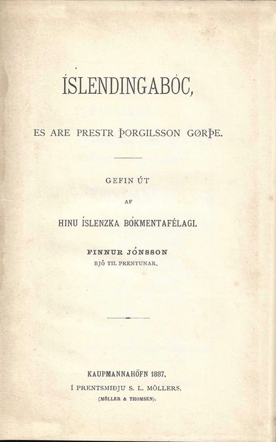 es Are Prestr Thorgilsson Gørthe. Gefin út af…