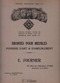 cover of Bronzes pour Meubles Fonderie d'Art et d'Ameublement