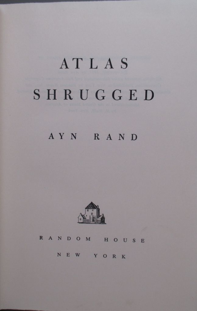 Atlas Shrugged by RAND, Ayn | Hardcover | 1957 | Random House | Biblio